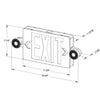 Emergence Series, Black Thermoplastic Combination Exit Sign/Emergency Unit, Field-Selectable Red/Green, Single/Double Face, Universal Mounting
