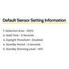 PIR Sensor with Daylight Harvesting, 0-10V Dimming, 3.5mm Receptacle