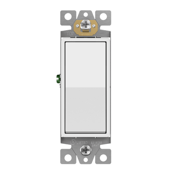 Decorator Switch, Residential Grade, Smooth Quiet Paddle Action, Narrow Body, High-Impact Resistant Thermoplastic