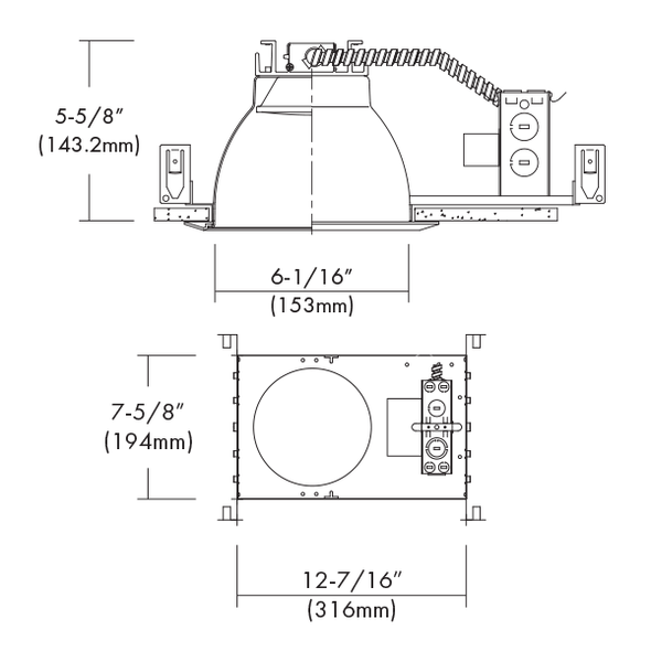 LED Commercial Flat Frame-in Kit, 10W, 2700K, Triac/ELV Dimming LED Commercial Flat Frame-in Kit, 10W, 2700K, Triac/ELV Dimming