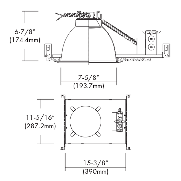 8” LED Non-IC Commercial Flat Frame-in Kit, 32W, Triac/ELV Dimming 8” LED Non-IC Commercial Flat Frame-in Kit, 32W, Triac/ELV Dimming