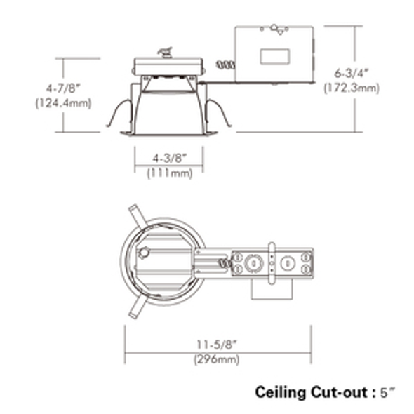 4" LED Remodel Frame-in Kit, 14W, Triac/ELV Dimming, 120-277VAC 4" LED Remodel Frame-in Kit, 14W, Triac/ELV Dimming, 120-277VAC