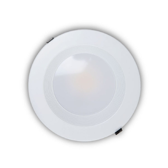 10” High Output LED Canless Commercial Downlight, CCT & Wattage Selectable, Universal Voltage/Dual Dimming