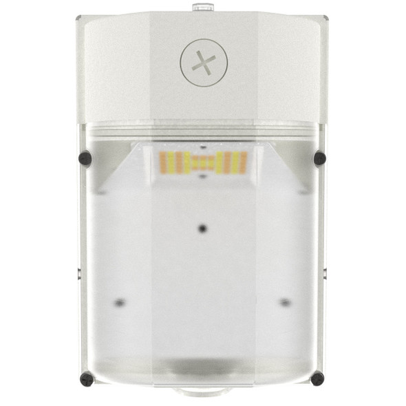 LED Multi Watt Multi CCT Mini Wall Pack Light, 8W/10W/15W/25W, 3000K/4000K/5000K, White