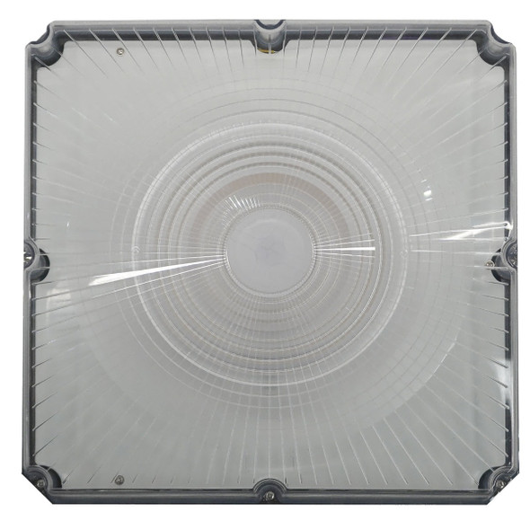 LED Multi Wattage Multi CCT 13" Square Canopy Light, 25W/50W/75W/100W, 3000K/4000K/5000K