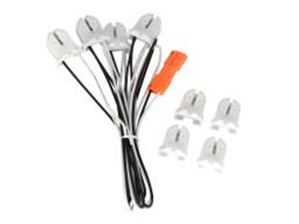 4-Lamp Wiring Harness for LED T5 Single-End Powered, Ballast Bypass Lamps, 23 inches 4-Lamp Wiring Harness for LED T5 Single-End Powered, Ballast Bypass Lamps, 23 inches