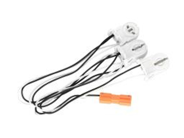 3-Lamp Wiring Harness for LED T8 Single-End Powered, Ballast Bypass Lamps, Wire Length 23 inches 3-Lamp Wiring Harness for LED T8 Single-End Powered, Ballast Bypass Lamps, Wire Length 23 inches