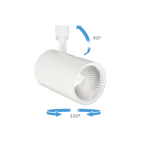 120V LED Track Luminaire, Spot Track Luminaire, Adjustable Head 120V LED Track Luminaire, Spot Track Luminaire, Adjustable Head
