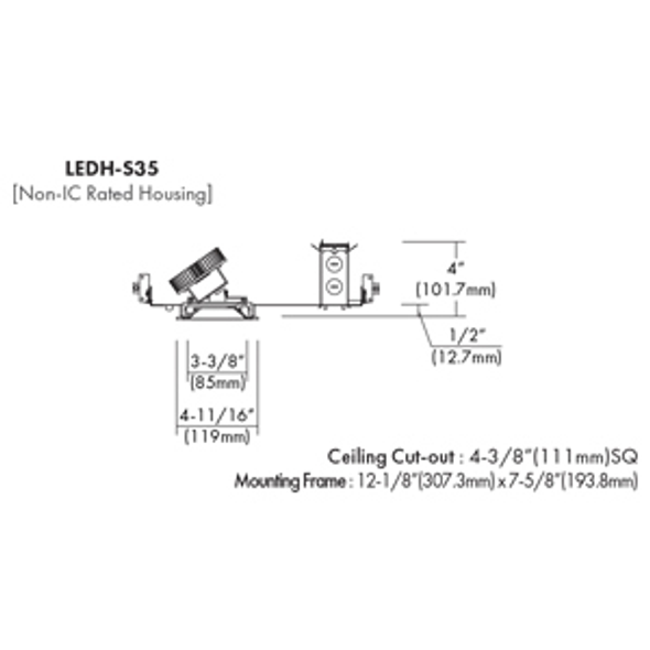 Copy of Copy of Copy of Copy of Copy of Copy of Copy of 3.5" Square LED Non-IC Type Architectural Downlight, 10W, 2700K/3000K/3500K/4000K, 80/90 CRI, 0-10V/ELV/TRIAC Dimming Copy of Copy of Copy of Copy of Copy of Copy of Copy of 3.5" Square LED Non-IC Type Architectural Downlight, 10W, 2700K/3000K/3500K/4000K, 80/90 CRI, 0-10V/ELV/TRIAC Dimming