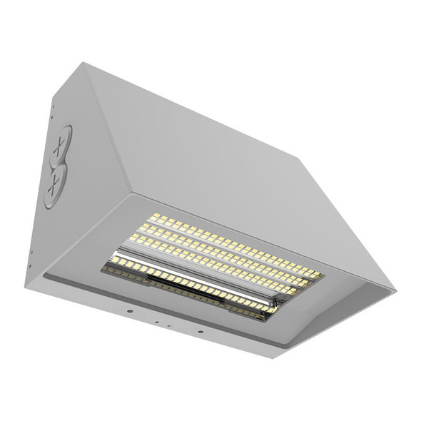 Westgate WPMAX Series LED Wall Pack, 40/50/60W, 120-277V, 5400/6750/8100lm, 3000K/4000K/5000K, Silver Finish