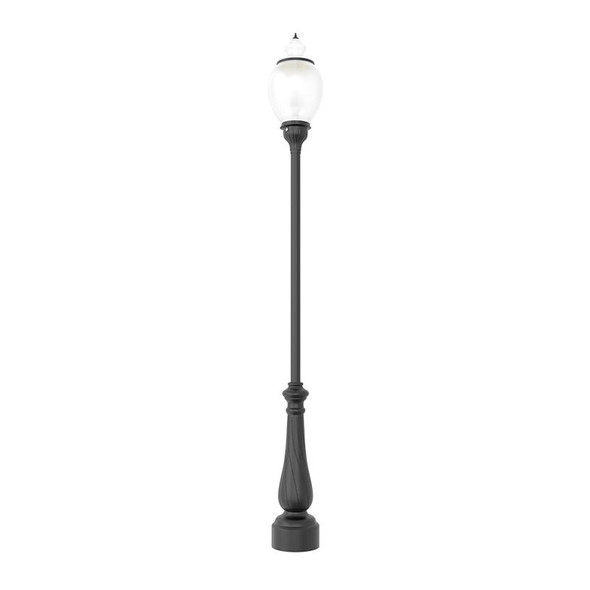 Westgate GPA Series LED Acorn Area Light, 37" Size, 80W|100W|150W Wattage Selectable, 3000K|4000K|5000K CCT Selectable, Black Finish