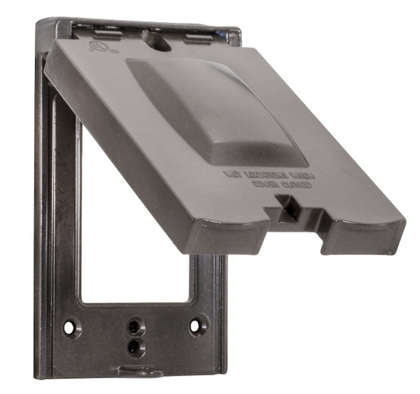 Garvin Industries WC1V12B, Die-Cast Aluminum 10-in-1 Vertical & Horizontal Multi-Use Single Gang Cover, Bronze