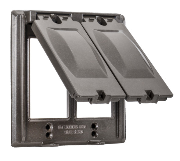 Garvin Industries WC2225B, Double Gang Die-Cast Aluminum Cover, 16-in-1 Vertical Multi-Use, Bronze