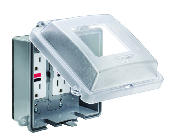 Garvin Industries Double Gang In-Use Cover, 73-in-1 Extra Duty, 6" x 6" x 3.10", WCIU2SD