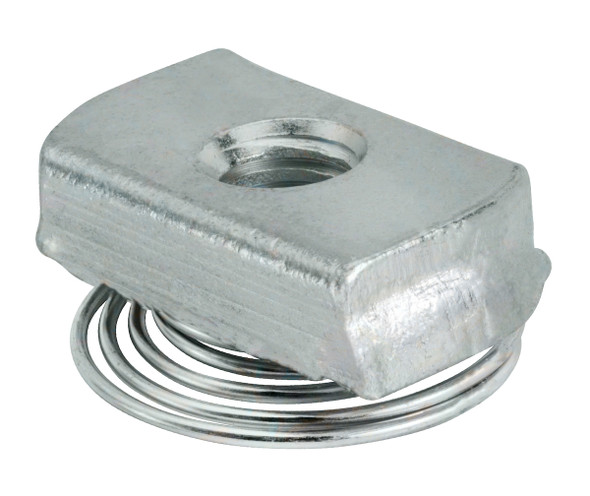 Garvin Industries TSNT0025EGTZ Top Spring Nut, 1/4" Rod Size, Steel, Galvanized