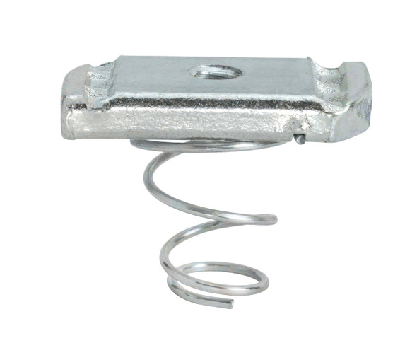 Garvin Industries SPRC0025EGTZ, Bottom Spring Nut, Channel Type C, 1/4"–20 Rod Size, Steel Galvanized
