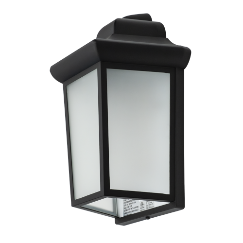 GlobaLux DOW Decorative Outdoor Pocket Lantern, 12W, 120V, CCT Selectable 3000K|3500K|4000K, Black