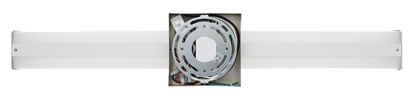 GlobaLux VSL Series LED Square Vanity, 36" Width, 26W, 2600lm, 120V Triac Dimming, 2700K|3000K|3500K|4000K|5000K, 90CRI, Brushed Nickel