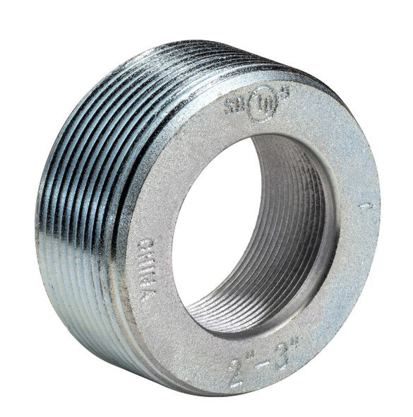 Garvin Industries RB20 Reducing Bushing, 2-1/2" x 2", Malleable Iron, Zinc Plated