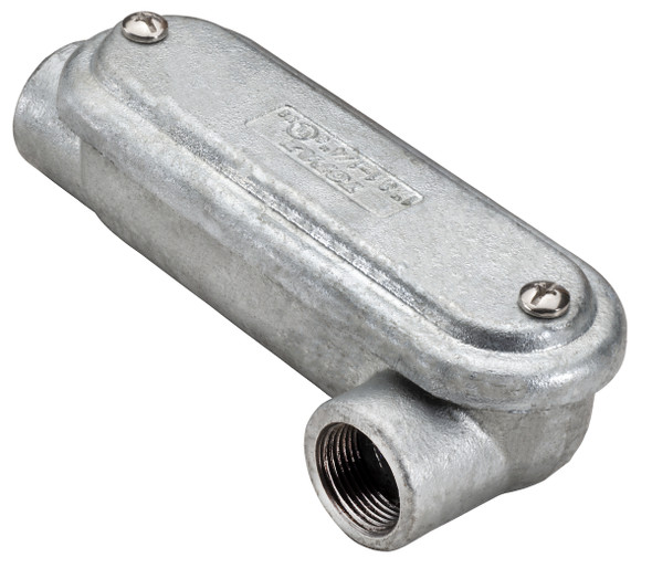 Garvin Industries MLL5CGHDG, 1-1/2" LL Type Mogul Conduit Body, Hot Dip Galvanized, Malleable Iron, With Cover and Gasket