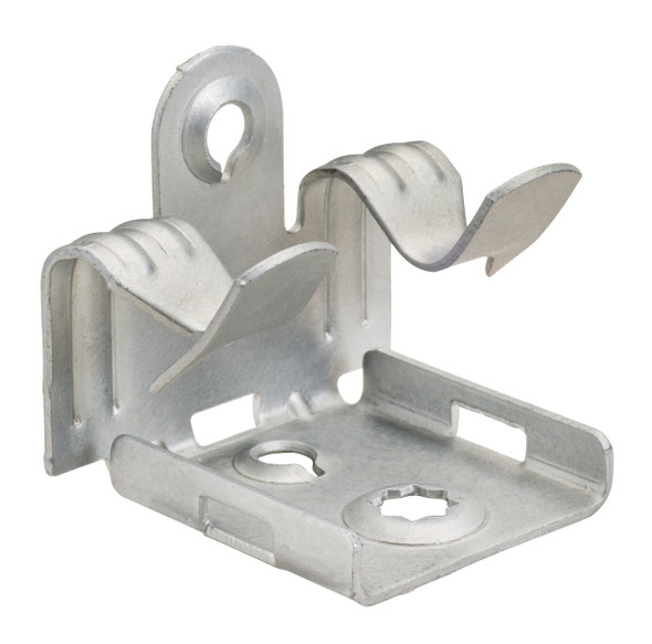 Garvin Industries M24TZ Threaded Rod Flange Clip Support, 1/8"–1/4" Flange, 1/4" Rod, Spring Steel, GEOSEAL™ Finish