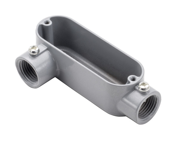 Garvin Industries LR3SS, 1" LR Type EMT and Rigid Combination Conduit Body, Copper-Free Aluminum, NPT Tapered Hubs