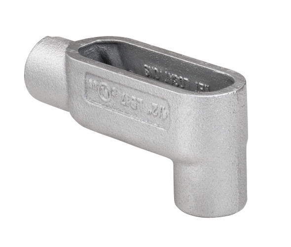 Garvin Industries LB5G7, 1-1/2" LB Type Form 7 Rigid Conduit Body, Gray Iron, Zinc Plated, 24.5in³ Volume