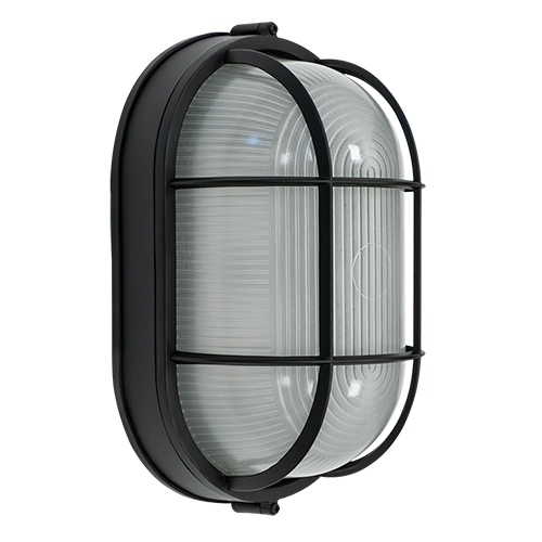 OBH Oval LED Bulkhead, 17W, 120V, 3CCT Selectable (3000K/4000K/5000K), Black