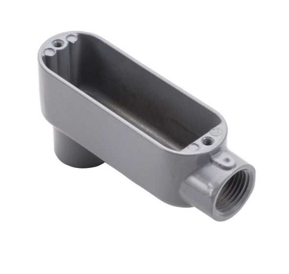 Garvin Industries LB7, 2-1/2" Threaded LB Type Rigid Conduit Body, Copper-Free Aluminum, Powder Coat Finish