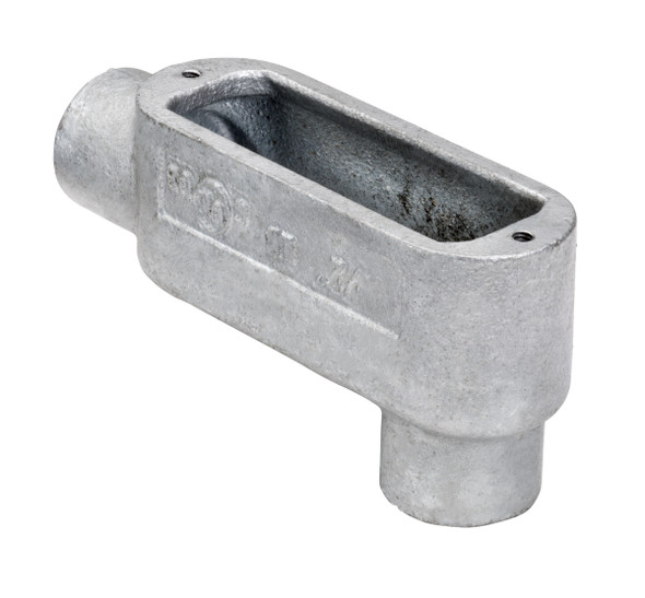 Garvin Industries LB9MHDG, 3-1/2" Threaded LB Type Conduit Body, Hot Dip Galvanized, Malleable Iron