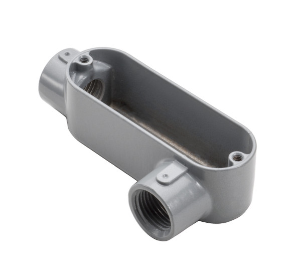 Garvin Industries LL10, 4" Threaded LL Type Rigid Conduit Body, Copper-Free Aluminum, Powder Coat Finish