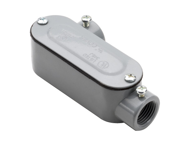 Garvin Industries LL1SSCG, 1/2" EMT and Rigid Combination Conduit Body, LL Type, with Cover and Gasket