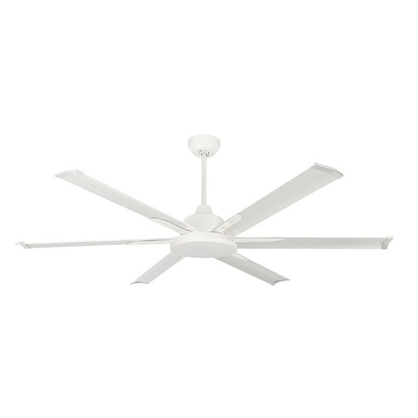 Westgate WF Series Ceiling Fan, 6-Blade, 72" Sweep, DC Motor, Remote Control, Brush Nickel Finish, Silver Blades