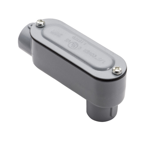 Garvin Industries LB2CG, 3/4" Threaded LB Conduit Body with Cover and Gasket, Copper-Free Aluminum