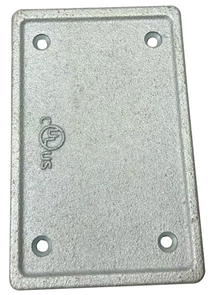Garvin Industries FSBCMHDG, Blank FS/FD Cast Device Box Cover, Malleable Iron, Hot Dip Galvanized