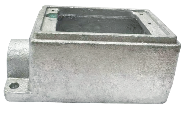 Garvin Industries FS Type Single Gang Box, 1/2" Hub, Heavy Duty, Hot Dip Galvanized