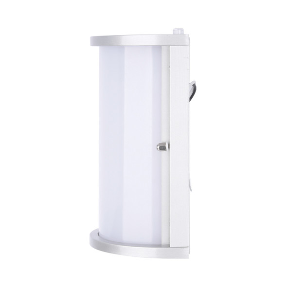 LED Half Cylinder Wall Sconce, 12.5W, 2700K–6500K, Dusk-to-Dawn Sensor