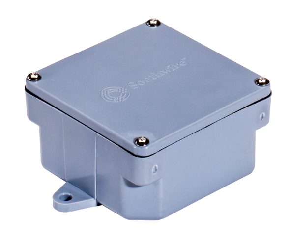 Garvin Industries 1221 PVC Junction Box, 4" x 4" x 2", NEMA 3 Rated, Surface Mount