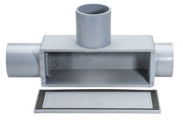 Garvin Industries T Type Conduit Body, 4 Inch, PVC, Three Hubs, Removable Cover