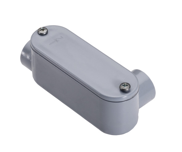 Garvin Industries LR Type Conduit Body, 3-1/2", PVC, Removable Cover