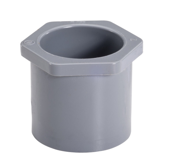 Garvin Industries PVC Reducer Bushing, 4" x 3", Flush Style, Solvent Weld