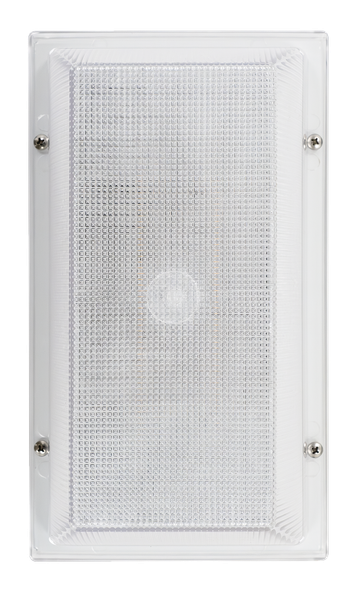 Outdoor Wall Pack, Rectangular, 12W, 968lm, 120V, 3CCT Selectable, White