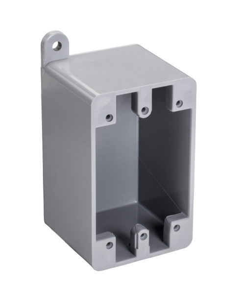 Garvin Industries FD Type Box, Blank Single, PVC, 2.875in x 4.5625in x 2.375in