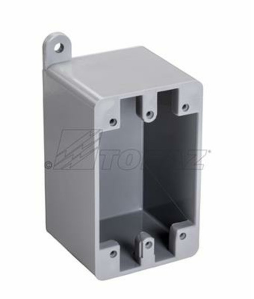 Garvin Industries FD Type Box, Blank Single, PVC, 2.875in x 4.5625in x 2.375in