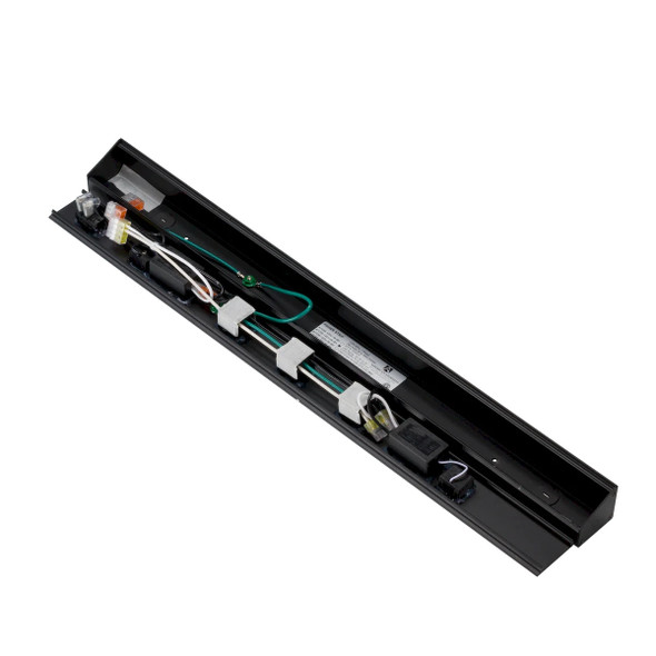 Atom Power Strip, 24”, 3 Receptacles, 2 USB Ports, White or Black Finish