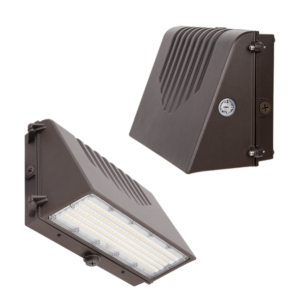 WPFCSR-9865L-3CCT Full Cutoff Wall Pack, 10.06" x 8.86" x 6.25", 3CCT, 4,815-9,010lm, 30-60W, 120-277V, >80CRI | WPFCSR-17151310L-3CCT Full Cutoff Wall Pack, 14.49" x 9.25" x 6.44", 3CCT, 9,337-17,186lm, 60-120W, 120-277V, >80CRI