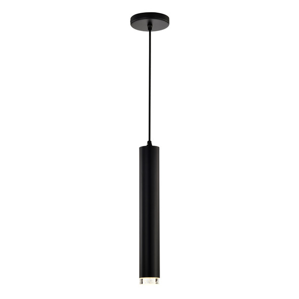 Sunpark P602D-A-5 LED Pendant, 49W, 3500lm, 120-277V, 3000K|4000K, Black, Bubble Crystal Glass