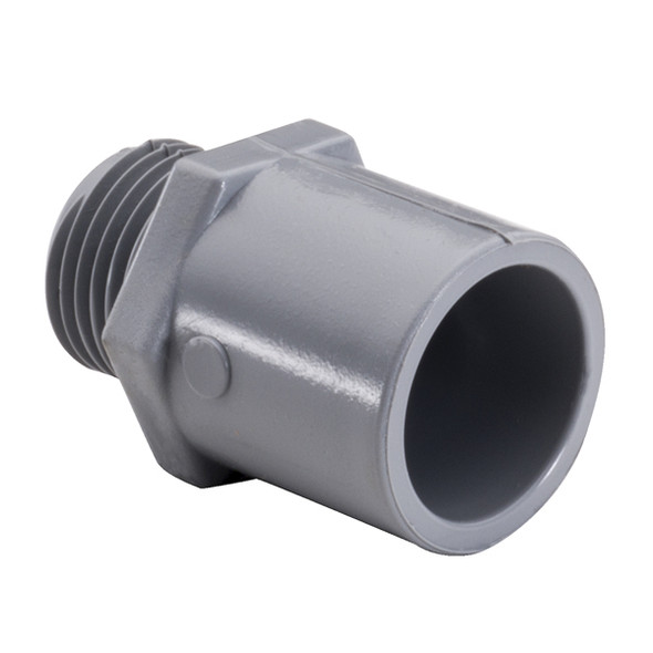Garvin Industries 1-1/4" PVC Male Adapter, Solvent Weld Female End, Threaded Male End
