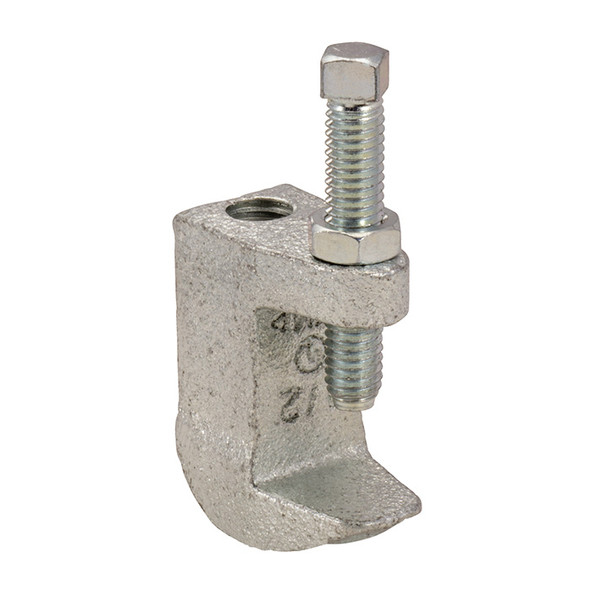 Garvin Industries 1/2" Rod Electro-Galvanized Iron Beam Clamp, 1-1/4" Flange, 50-Pack