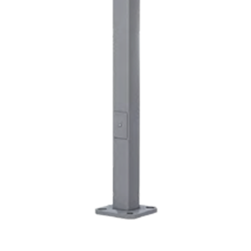 Portor PT-SNTS Square Non-Tapered Steel Pole, 20ft Height, 6" Pole Diameter, 7 Gauge